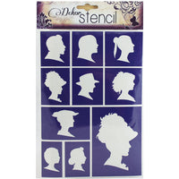 PENTART Self-Adhesive Stencil - Heads