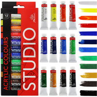 Phoenix Acrylic Paint Set, 12–24 x 12 ml