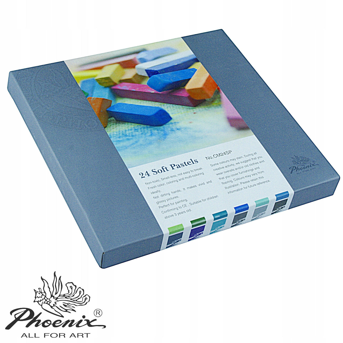 Phoenix Dry Pastels Set, 12–24 Pieces