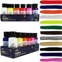 Phoenix Fabric Paint Set, 12–24 x 59 ml