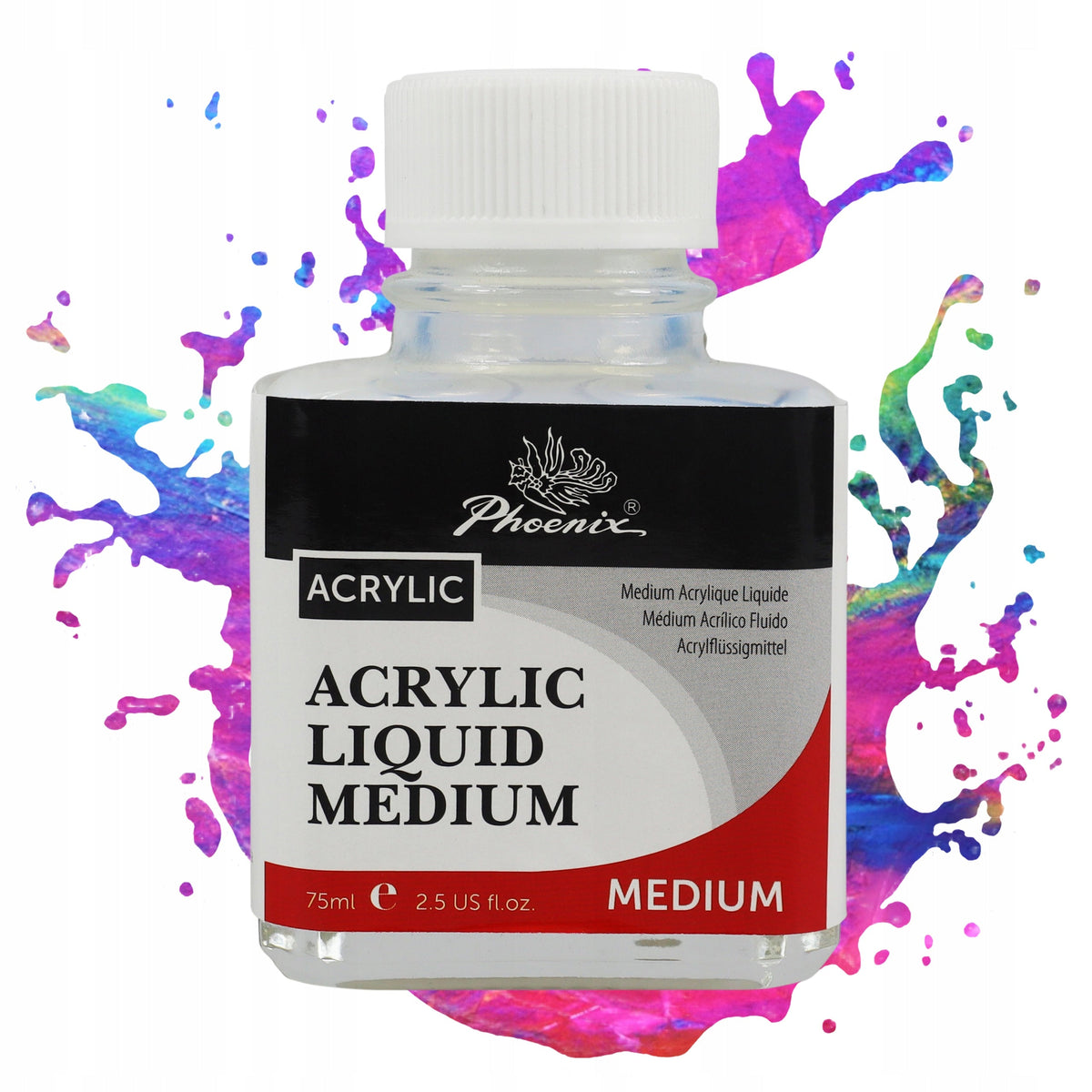 Phoenix Liquid Acrylic Medium, 75–500 ml