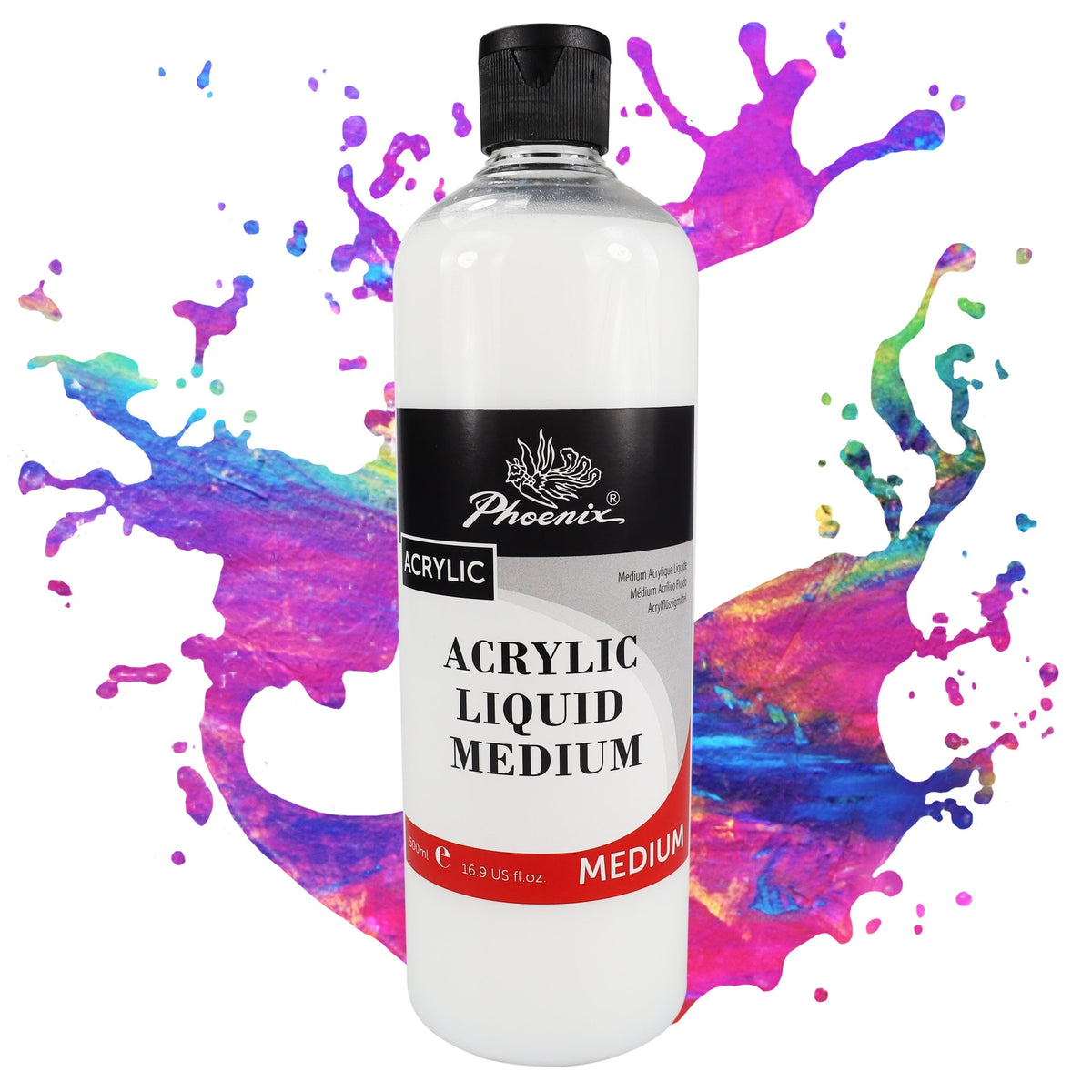 Phoenix Liquid Acrylic Medium, 75–500 ml