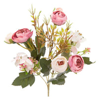 Pink Artificial Camellia Bouquet, 29 cm