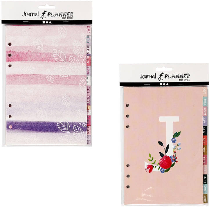 Planner Month Dividers with Colorful Designs | various types — image 3