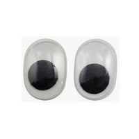 Plastic Oval Wiggly Eyes, Set of 4 | various sizes