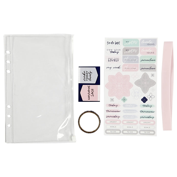 Plastic Planner Cover with Accessories, A5