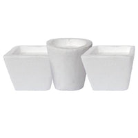 Polystyrene Planters, Set of 3