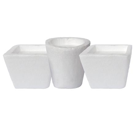 Polystyrene Planters, Set of 3