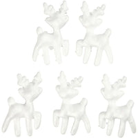 Polystyrene Reindeer 11.5 cm Set of 5 — image 2