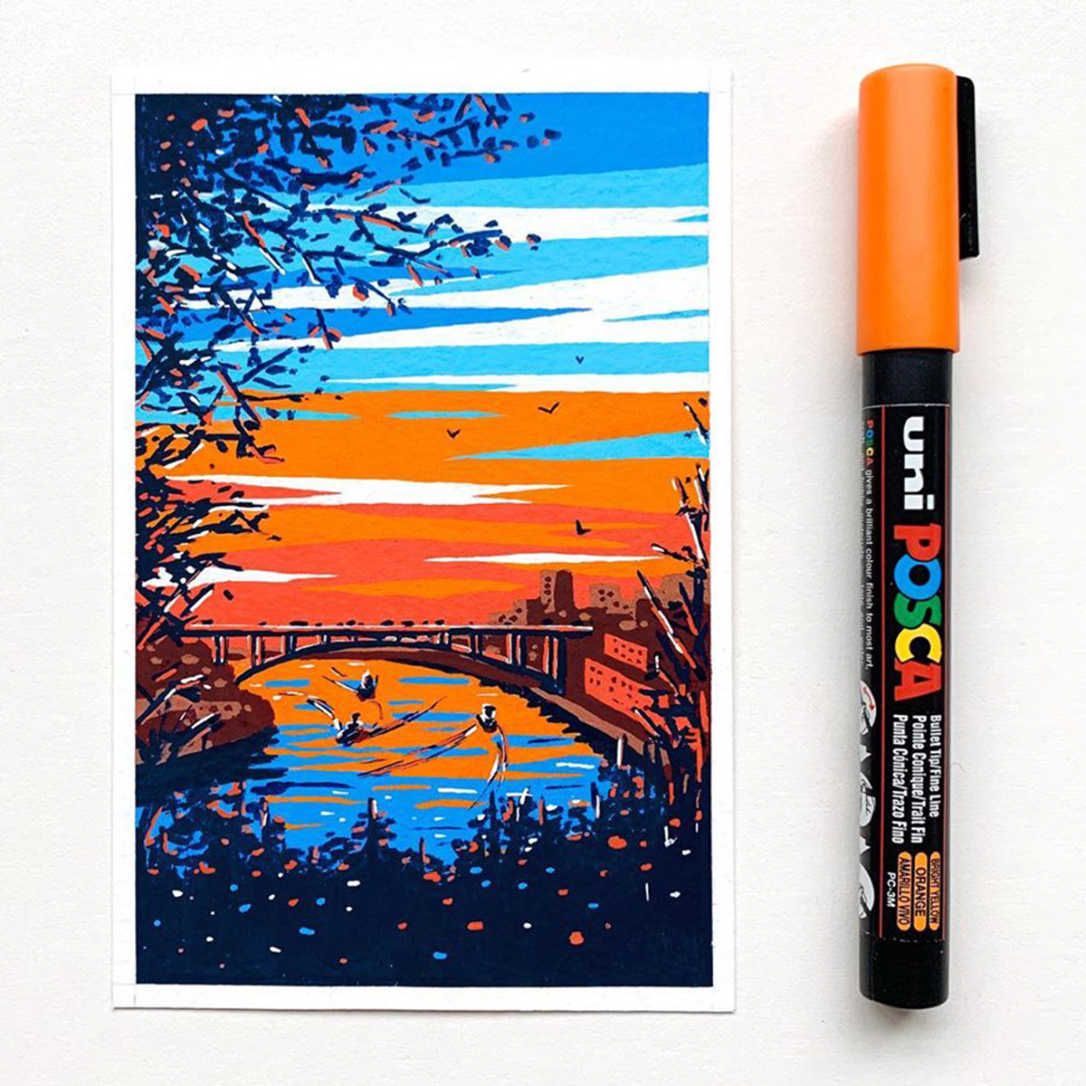 Posca acrylic marker PC-5M 1.8 – 2.5 mm, Dark Brown (22)