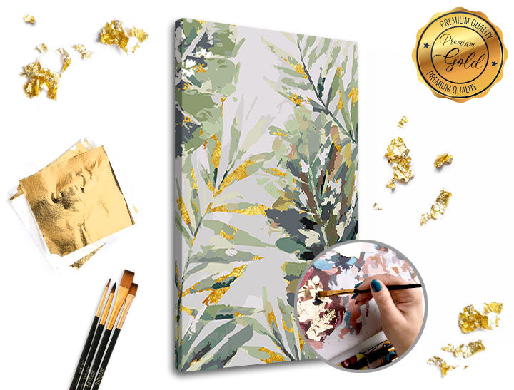 PREMIUM GOLD Paint by Numbers | In the Jungle — image 1