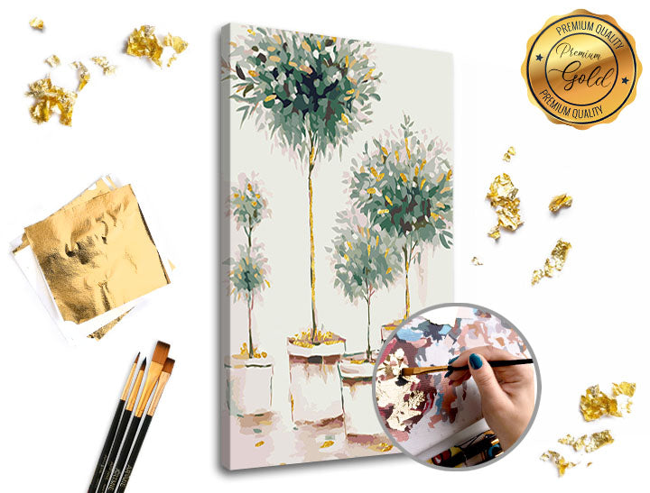 PREMIUM GOLD Paint by Numbers | Orchard — Image 2