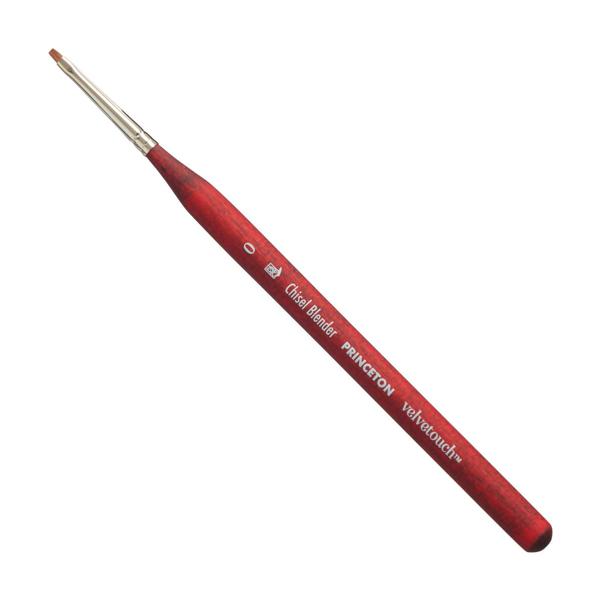PRINCETON Velvetouch Synthetic Brush Chisel Blender Size 0