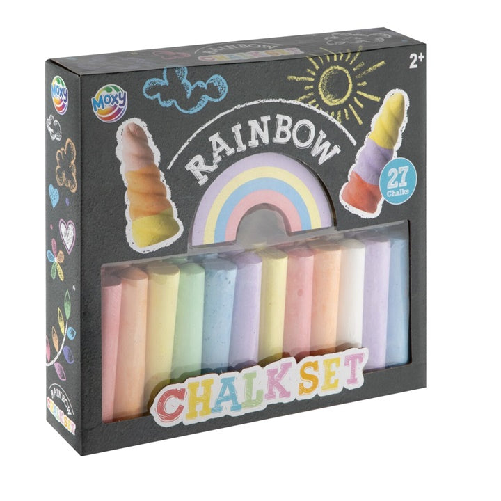 Rainbow Colored Chalk, Set of 27