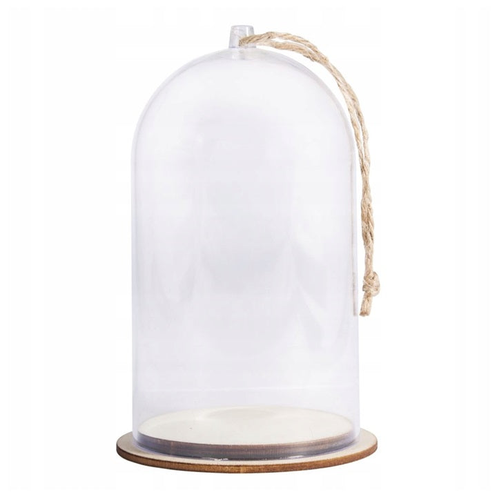 Rayher Plastic Dome on Wooden Base - 13 cm