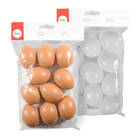 Rayher Plastic Eggs, 6 cm, Set of 10 | various colors — image 1