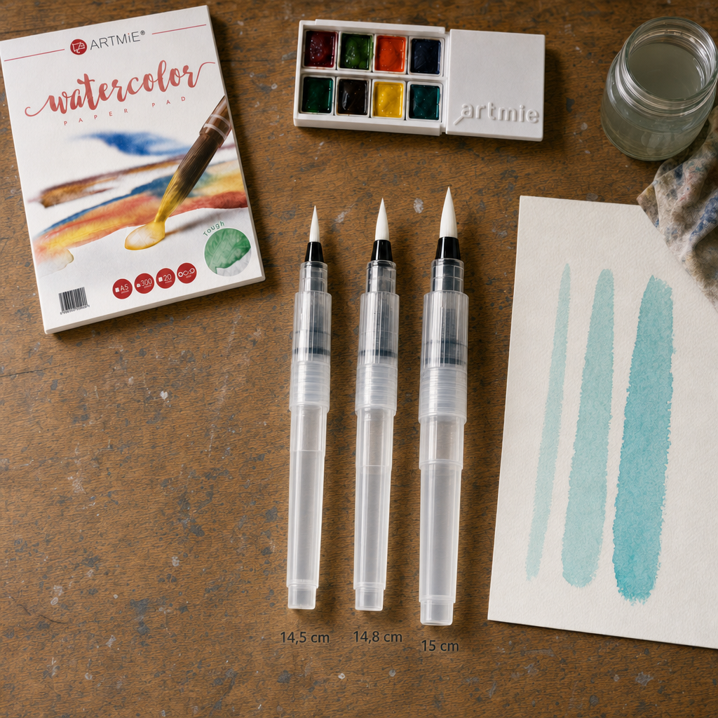 Refillable Watercolor Water Brush Pen, 14.5 – 15 cm