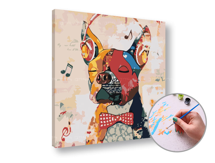 Relaxing Dog Paint by Numbers – Low Difficulty | various sizes and framing option — image 2