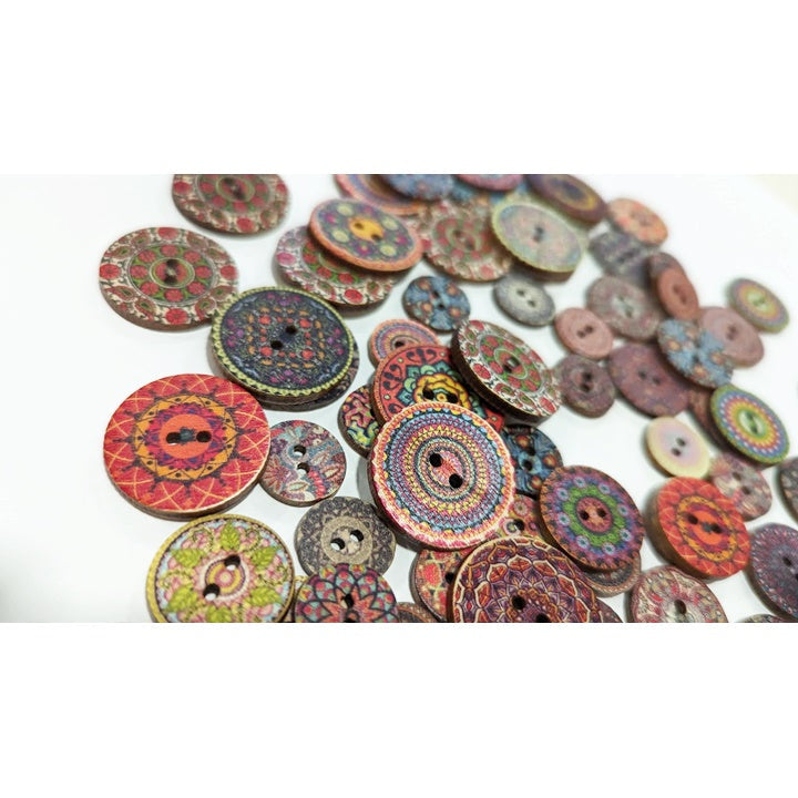 Retro wooden buttons | various sizes — image 2