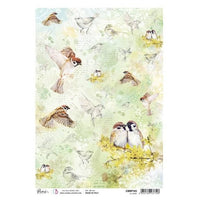 Rice Paper A4 with Birds