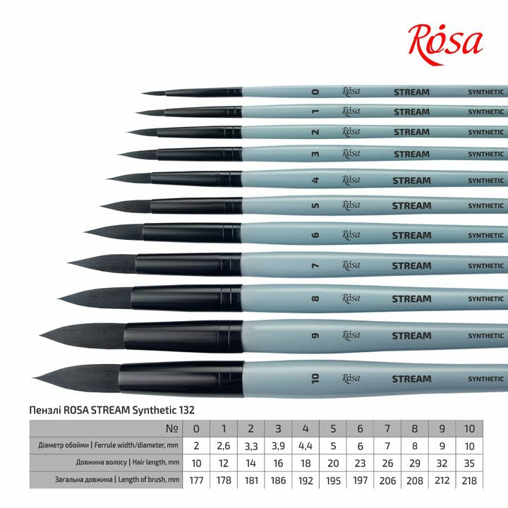 ROSA STREAM 132 Synthetic Round Brush | various sizes — image 4