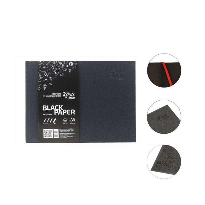 Rosa Studio Sketch Pad with Black Sheets | various sizes — image 3
