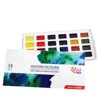 ROSA STUDIO Watercolor Set, 24 x 2.5 ml, Full Pans, Cardboard — image 1