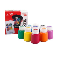 ROSA STYLE TALENT Acrylic Fabric Paint Set, 9 x 20 ml — image 2