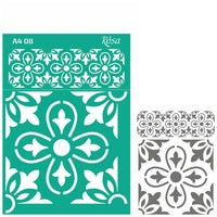 Rosa Talent A4 Self-Adhesive Stencil, Pattern No. 08