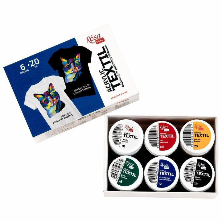 ROSA TALENT CAT Acrylic Paint Set for Fabric — image 5
