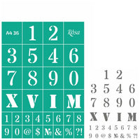 Rosa Talent Self-Adhesive Stencil A4, Pattern No. 36