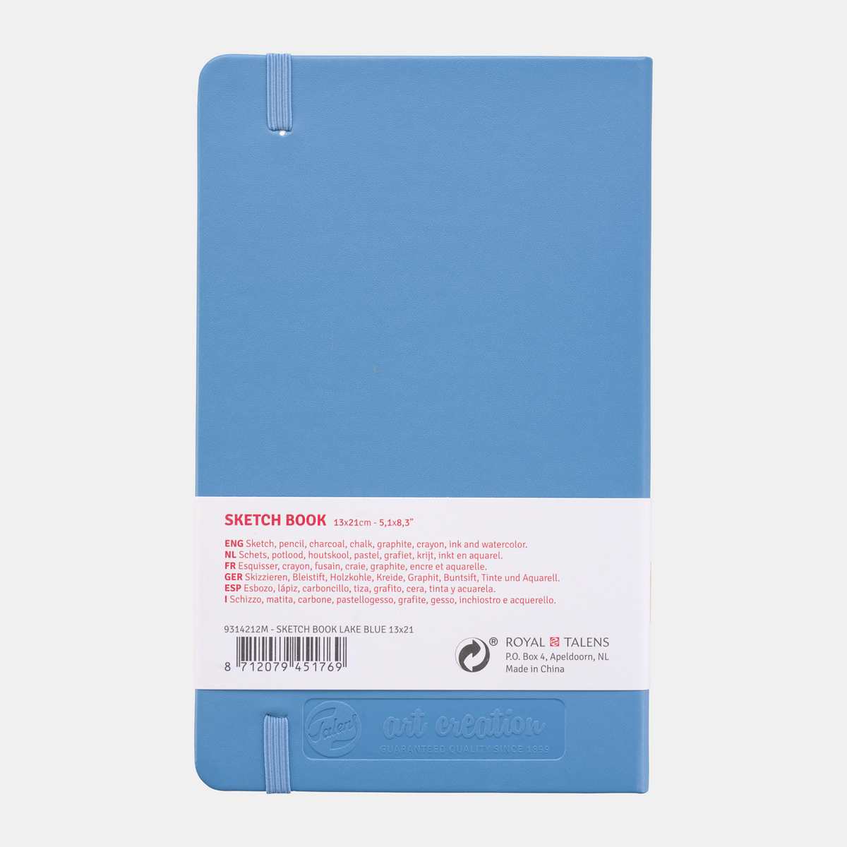 ROYAL TALENS Art Creation Sketchbook Light Blue 13 x 21 cm 140 g - 80 sheets