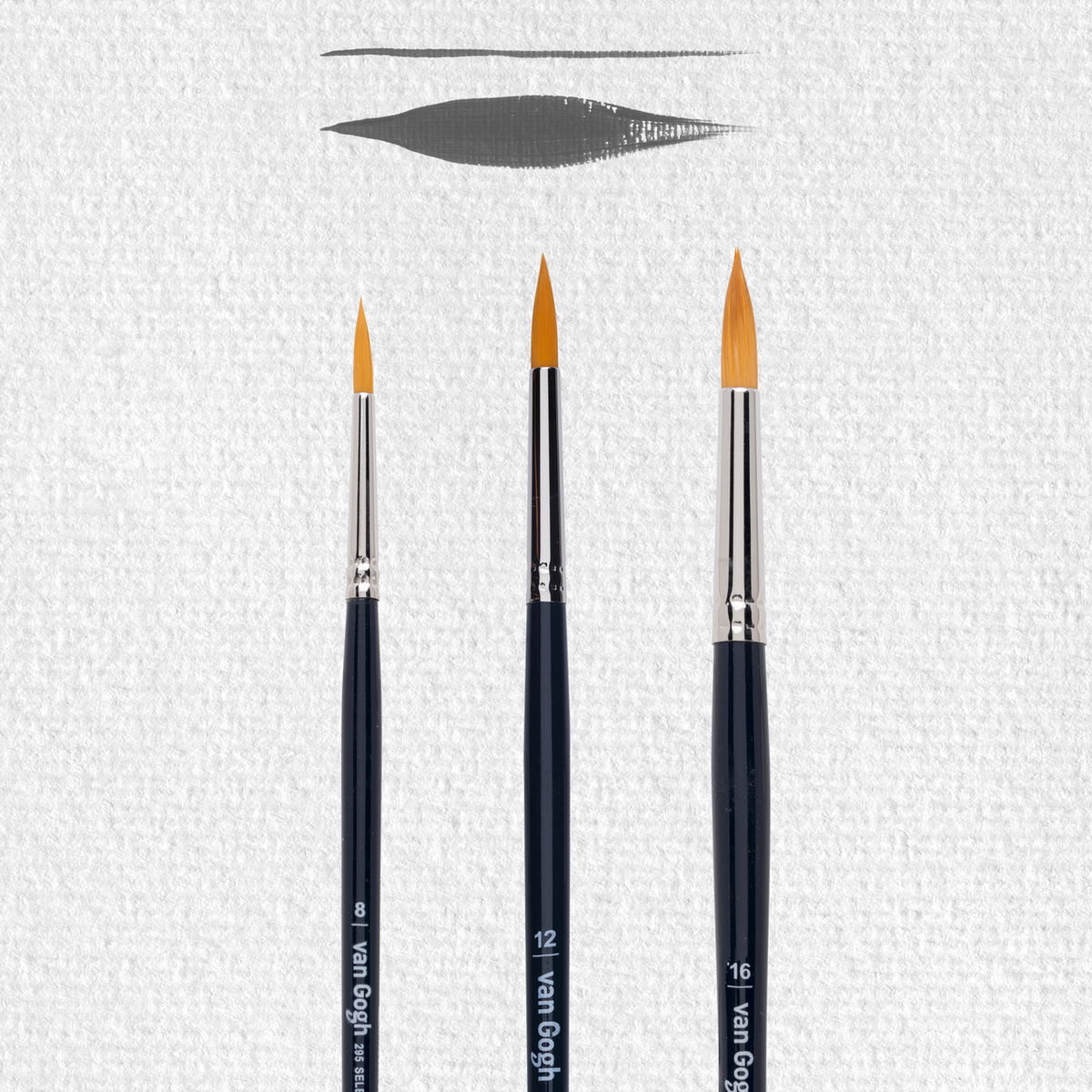 ROYAL TALENS Van Gogh Series 295 Brush Set - 3-piece set (Sizes 8, 12, 16)