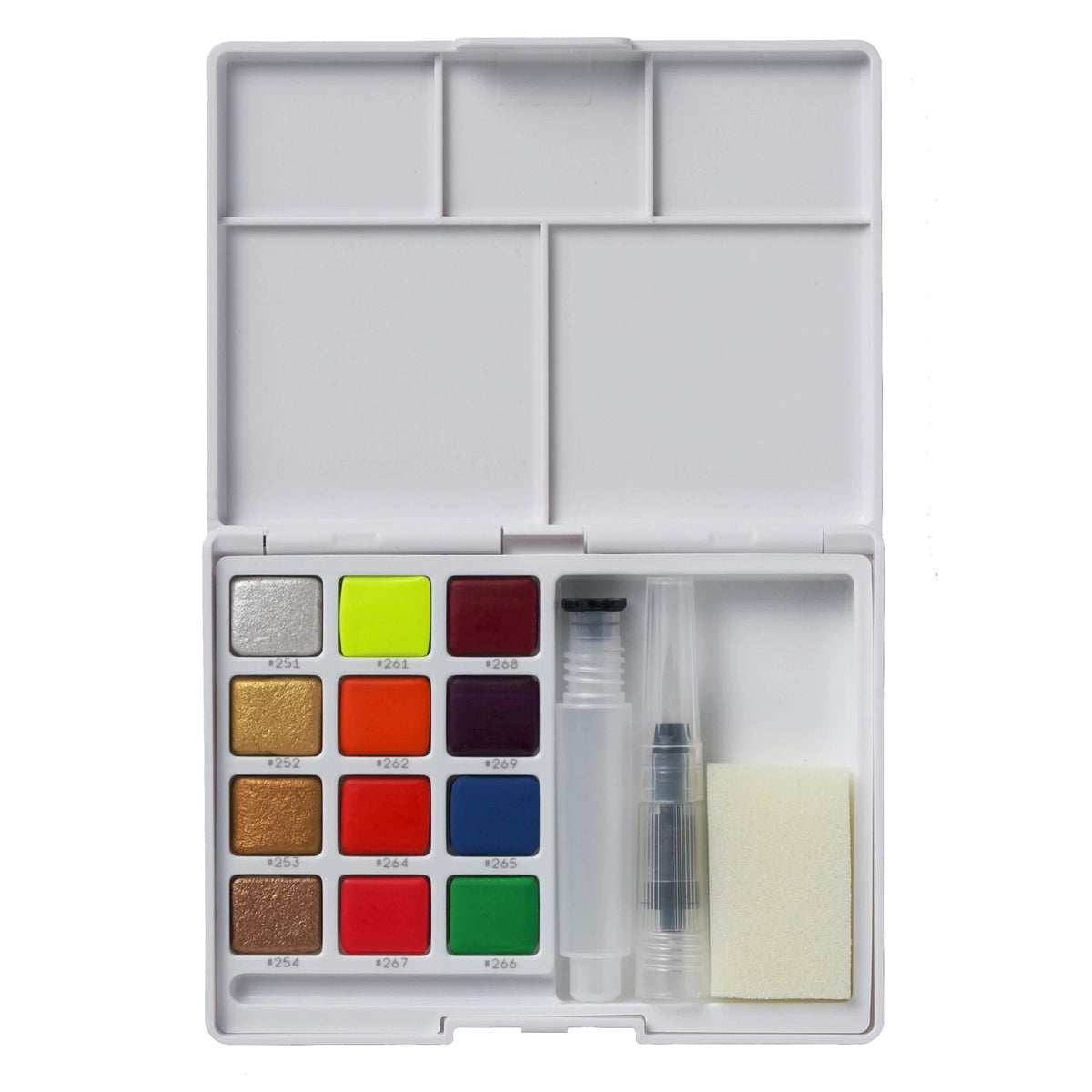 SAKURA Koi Metallic Watercolor Paint Set - 12 pcs with Water Brush