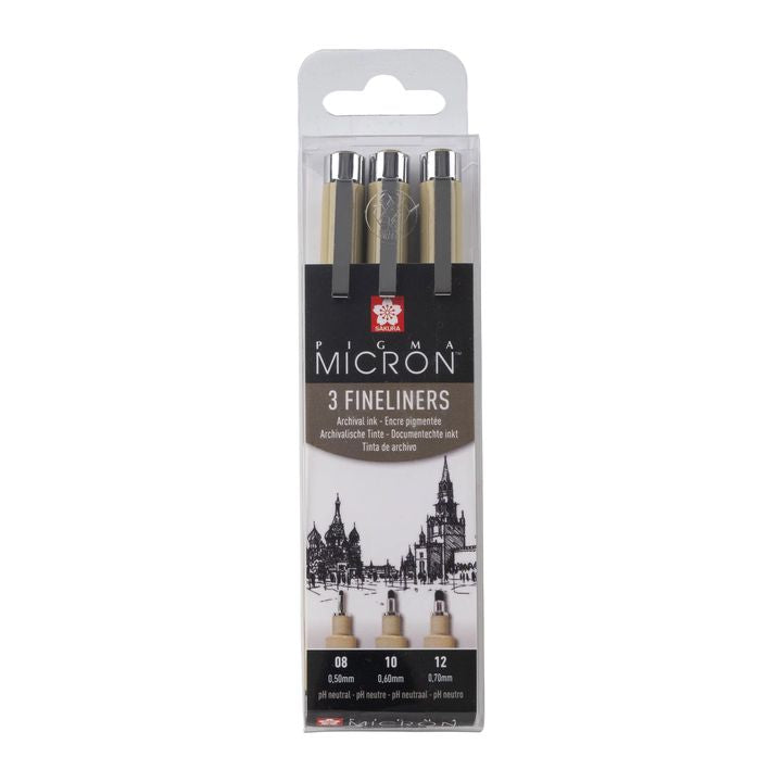 SAKURA Technical Pen Set Pigma Micron set Broad, Set of 3 — image 1