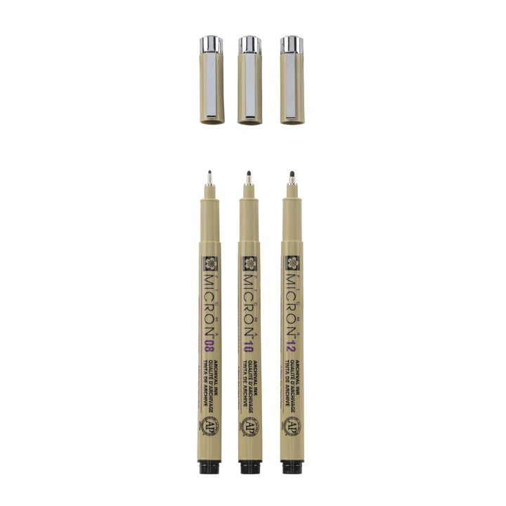 SAKURA Technical Pen Set Pigma Micron set Broad, Set of 3 — image 2