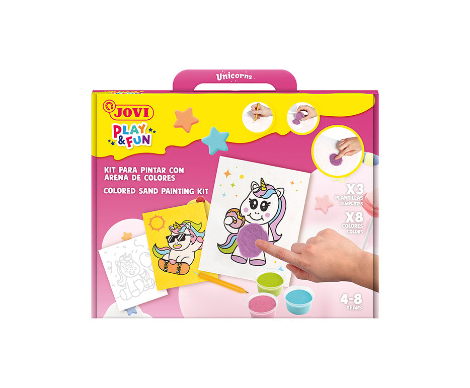 Sand Painting Set JOVI Play&Fun Unicorns - 12 pcs
