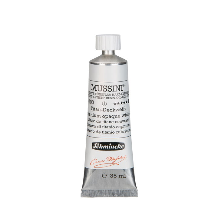 Schmincke MUSSINI Oil Paints 35 ml - 103 Titanium White Opaque
