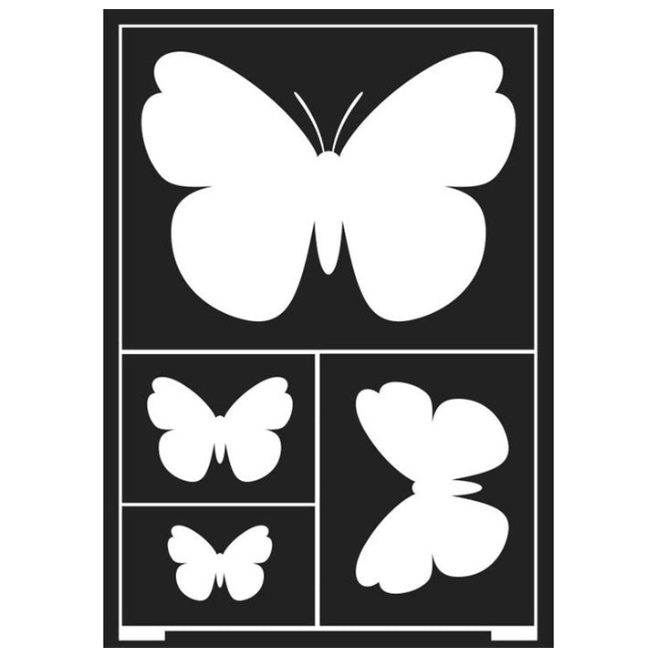 Self-Adhesive Butterfly Stencil A5