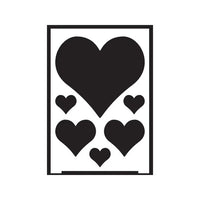 Self-Adhesive Heart Stencil A5