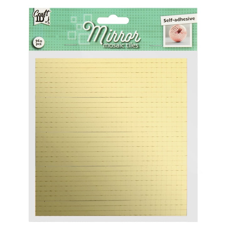 Self-Adhesive Mirror Squares – golden