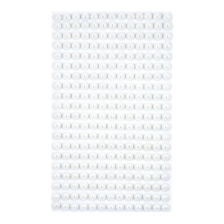 Self-Adhesive Pearls 6 mm Off White / 260 pcs