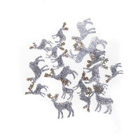 Self-Adhesive Reindeer with Glitter, 20 pcs