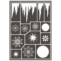 Self-Adhesive Snowflake Stencil A3