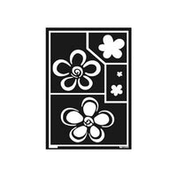 Self-Adhesive Stencil Flowers A5