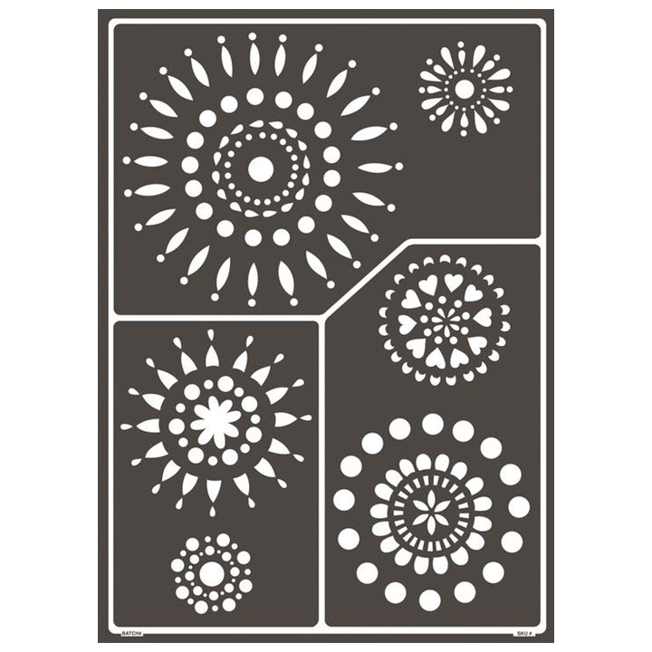 Self-Adhesive Stencil Modern Style A3