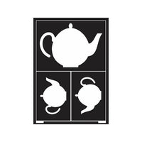 Self-Adhesive Teapot A5 Stencil