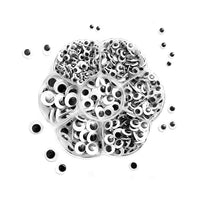 Self-Adhesive Wiggle Eyes, 500 pcs, Various Sizes