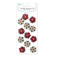 Set of 12 3D Glitter Christmas Stickers, image 1