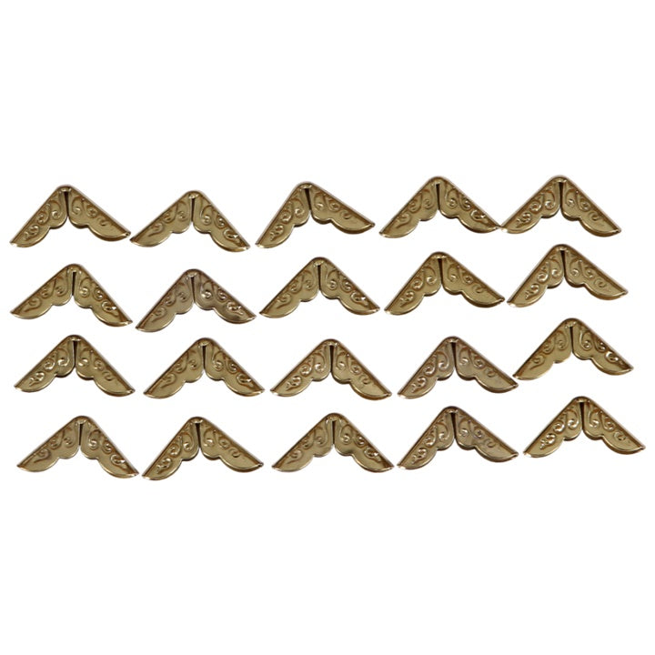 Set of 20 Gold Corners, various sizes, image 1